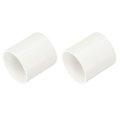 1-1 2 Pvc Pipe Coupling Adapter Pcs Fittings Slip Socket Connectors For Diy Shelf Garden Support Structure Storage White 