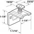Prime-line N 6892 Side Mount Roller Bracket Back Steel 4 Wheel Carrier Single Pack