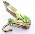 Pack Of 2 2-inch Ratchet With Finger J Hook Tie Down Long Handle 