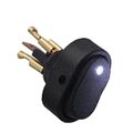 E Support 12v 30a Car Auto Vehicle White Led Light Push Button Rocker Toggle Switch On Off Spst 3 Pin Control Pack Of 10