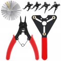 Hilitchi 7pcs Ac Clutch Holding Tool Adjustable Holder With 4 In 1 Snap Ring Pliers And 32 Blades Steel Feeler Gauge A 