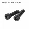 Uxcell 6-32x1 2 Hex Socket Head Cap Screw Bolts 12 9 Grade Alloy Steel 50pcs