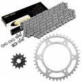 Caltric Drive Chain And Sprockets Kit Compatible With Honda Xr250l 1991 1992 1993 1994 1995 1996
