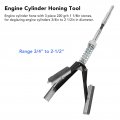 Auto Repair Tool Engine Cylinder Hone Deglazer With 3 Piece 1 8in Stones 220 Grit Adjustable 4in To 2 2in For Automotive