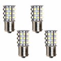 Hqrp 4-pack Ba15s Bayonet Base 30 Leds Smd Led Bulb Warm White Compatible With 93 1141 1156 1073 1093 1129 Replacement For Rv