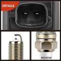 A-premium Set Of 8 Ignition Coil Pack And Iridium Spark Plugs Compatible With Kia Soul 2010-2011 1 6l Replace 273012b010