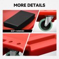 Auto Dynasty Universal 40 L X 19 W Red For Under Car Repair Vehicle Suv Truck Pickup Automotive Creeper With Padded Headrest
