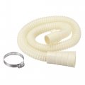 Washing Machine Drain Hose With Clamp 1m 3 28ft Beige Washer Corrugated Extension 2pcs 