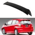 Rear Roof Spoiler For Honda Fit 2009 2013 Matte Black Abs Plastic Window Wing Aerodynamic Racing Style Sporty Body Kit 