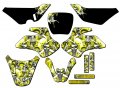 2000-2006 Jr 50 Jester Yellow Senge Graphics Complete Kit For Suzuki 