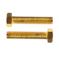 Hex Bolts Steel Yellow Zinc Finish Head Drive Grade 8 Coarse Thread 1 2-13 By 3 In 2 Piece Set Alx-pau-rb-960-430-cl360a50 