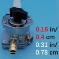 Tuzliufi Fuel Cock Petcock Valve Tank Switch Compatible With Kawasaki Vulcan 800 Gpz1100 Vn800a Vn800b Vn800e Drifter Zr1200