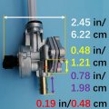 Tuzliufi Fuel Cock Petcock Valve Tank Switch Compatible With Kawasaki Vulcan 800 Gpz1100 Vn800a Vn800b Vn800e Drifter Zr1200