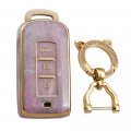 Kunio Car Key Fob Cover Case Fit For Mitsubishi Outlander Lancer Asx Protectivechain Tpu Key Holder 3 Buttons B Pink 