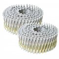 Gxywady 3600pcs Wire Coil Siding Nails 0 092 X 1-1 4 In Hot-dip Galvanized Paint-dipped Ring Shank Inclined 15 Degree Full