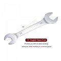 Uxcell Thin Open End Wrench 14mm X 17mm Metric Mirror-chrome Plated High Carbon Steel For Household Maintenance And General
