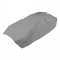 X Autohaux Car Center Console Lid Armrest Seat Box Cover Protector Replacement Microfiber Leather For Ford F150 2009-2014 Gray