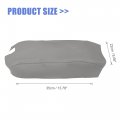 X Autohaux Car Center Console Lid Armrest Seat Box Cover Protector Replacement Microfiber Leather For Ford F150 2009-2014 Gray