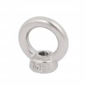 Uxcell Lifting Eye Nut M6 Female Thread 316 Stainless Steel Round Shape For Rope Fitting Pack Of 5