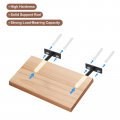 Uxcell 4pcs Floating Shelf Bracket 5 Inch Wall Mounting Blind Support Hidden Brackets For Home Office Wood Shelves Black