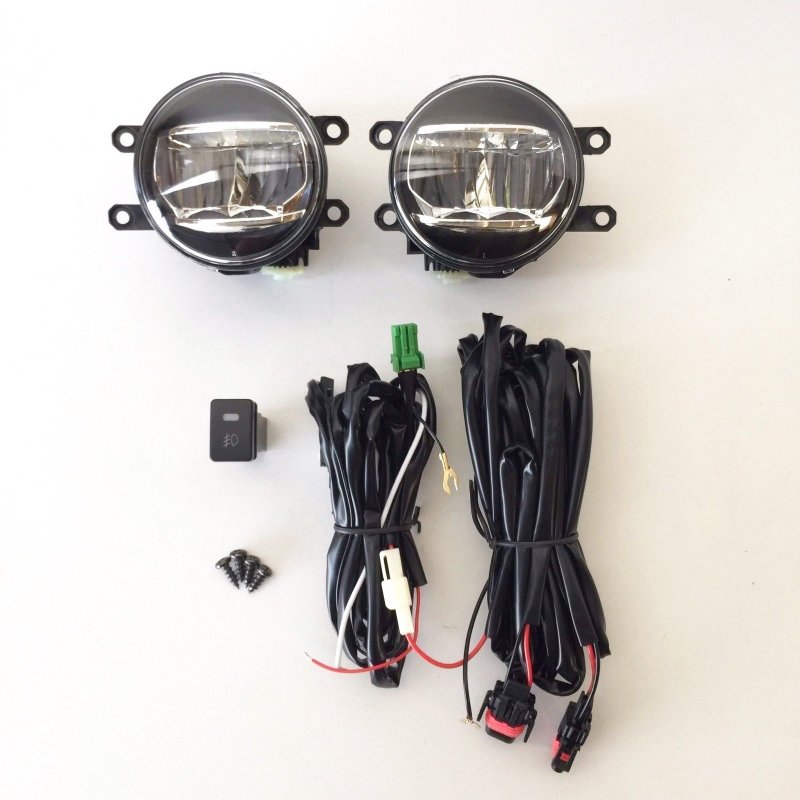 Ledin Built-in Led Fog Lights For Toyota Camry Corolla Lexus Ct200h Gs Is 250 350 Oe Style Clear Lens With Switch