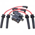 Aip Electronics Power Pack Ignition Coil And Spark Plug Wire Set Compatible With 2002-2008 Mini Cooper S 1 6l L4 Oem Fit 