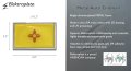 Elektroplate Premium New Mexico Nm State Flag All Metal Chrome Emblem For Cars Trucks And Auto Universal Fit At 2 5 X 3 8