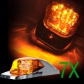 7 Pack Amber Cab Marker Top Roof Running Lights Waterproof Side Clearance Trailer Lamps For Truck Rv Bus Pickup And Van 