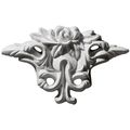 Ekena Millwork Onl05x03x01fl 5-inch W X 3-inch H 1 2-inch P Floral Center Onlay 