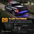 Xridonsen 48 Inch Blue Tailgate Emergency Lights Strip Rear Window 288 Led Tail Police Strobe Firefighter Flashing Warning