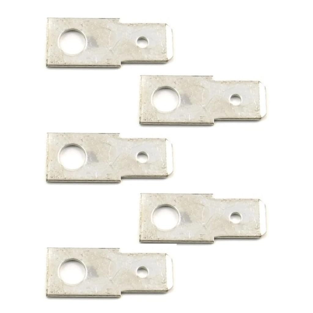 Uninsulated Wire Terminals 1 4 In Male Slide Number 10 Hole Size 5 Pieces Alx-pau-si-hp7170-cla1