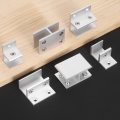2pcs 90 Degree Glass Clamp Aluminum Alloy Adjustable Clip For 14-16mm Thickness Wall Mounting Support Bracket Shelf Mirror 