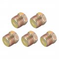 G3 8 Male Thread Plugs Carbon Steel Outer Hex Socket Bung Plug Pipe Fitting 5pcs 
