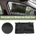 Uxcell Retractable Car Front Rear Window Roller Sun Shade