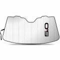 Ipick Image For Ford Mustang Gt 5 0 Universal Fit Enforced Stand-up Auto Windshield Sun Shade At Jumbo Size 59 X 30