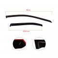 Ocpty 4pcs Side Window Deflector Rain Shade Visors Fit For 2004-2008 Acura Tsx Cl8 Euro-r Jdm 3d Tape On Visor