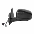 Driver Side Mirror For Car And Truck Heated Power Glass Textured Black With Paint To Match Cover Manual Folding Model 60244c 