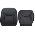 Front Driver Side Bottom And Top Back Replacement Seat Covers Black Perforated Microfiber Leather For Lexus Ls430 2001 2002 