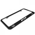 Ipick Image Made For Honda Fit Dual Logo Black Metal License Plate Frame