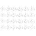 24pcs Plastic Glass Connector Suitable For 10mm Thick T Shaped To Clamp Fixing Bracket Rimless Clip Holder Aquarium Fish Tank 