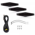 3pcs Led Strip Front Grille Lights For 2014-up To Yota 4runner N280 Amber Running Light Kit Direct Fit Oem Grill Smoked Lens