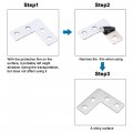 Uxcell Flat Plate L Shape 40mmx40mm Stainless Steel 304 Angle Corner Brace Repair Brackets Pack Of 8
