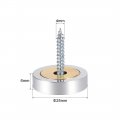 Uxcell Mirror Screws Decorative Caps Cover Nails Polished Stainless Steel 25mm 4pcs