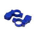 2 Pcs 10mm Thread 7 8 Inch Motorcycle Handlebar Rearview Mirror Holder Adaptor Blue 