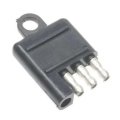 Trailer Connector Rectangular 4 Terminal 1 Male Black Plastic Alx-pau-si-hp5320-cla1 Standard Replacement Part Dot Certified 