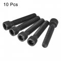 Uxcell 3 8-16x2 Hex Socket Head Cap Screw Bolts 12 9 Grade Alloy Steel 10pcs