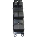 Power Window Switch For Nissan Frontier Xterra 2005 2006 Front Driver Side Black 12 Terminals Female Connector Blade Type 