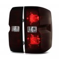 Smoked Red Lens Oe-style Tail Light Lamp Assembly For 2014-2018 Chevy Silverado 1500 2500hd 3500hd Incandescent Bulb Model 