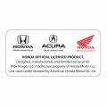 Ipick Image For Acura Mdx Black Pu Leather Strap Metal Bar Uv Printed Logo Key Chain