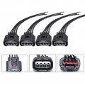 Secosautoparts 4 Packs Ignition Coil Female Connector Plug Harness Pigtail Compatible With Chevy Toyota Lexus Pontiac L4 2 4l